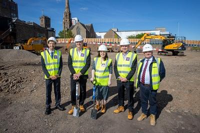 Construction Site Turf-cutting Ceremony