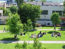 Campus Green at the University of Dundee